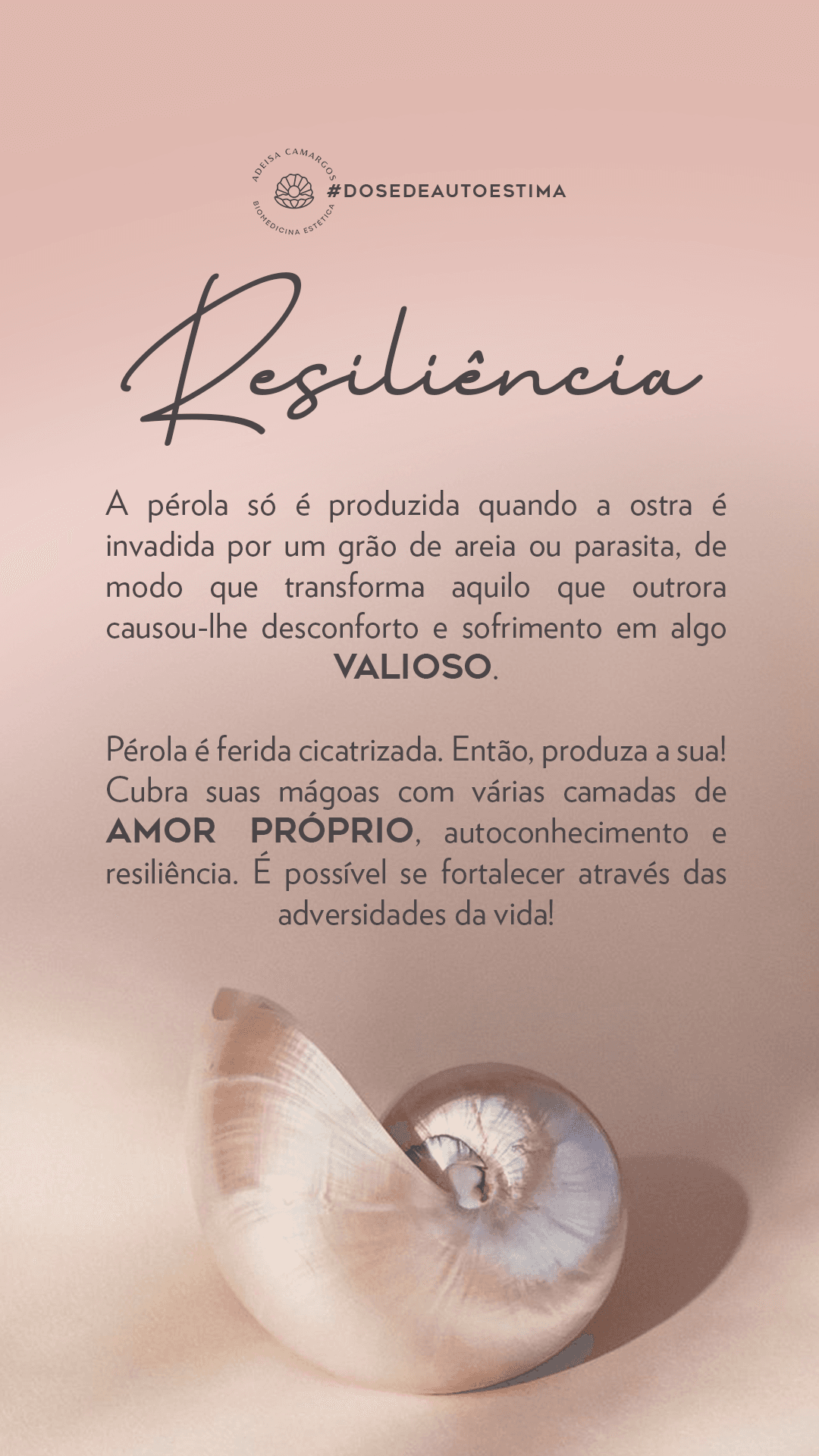 Adeisa Camargos - simbolismo e filosofia da marca pérola